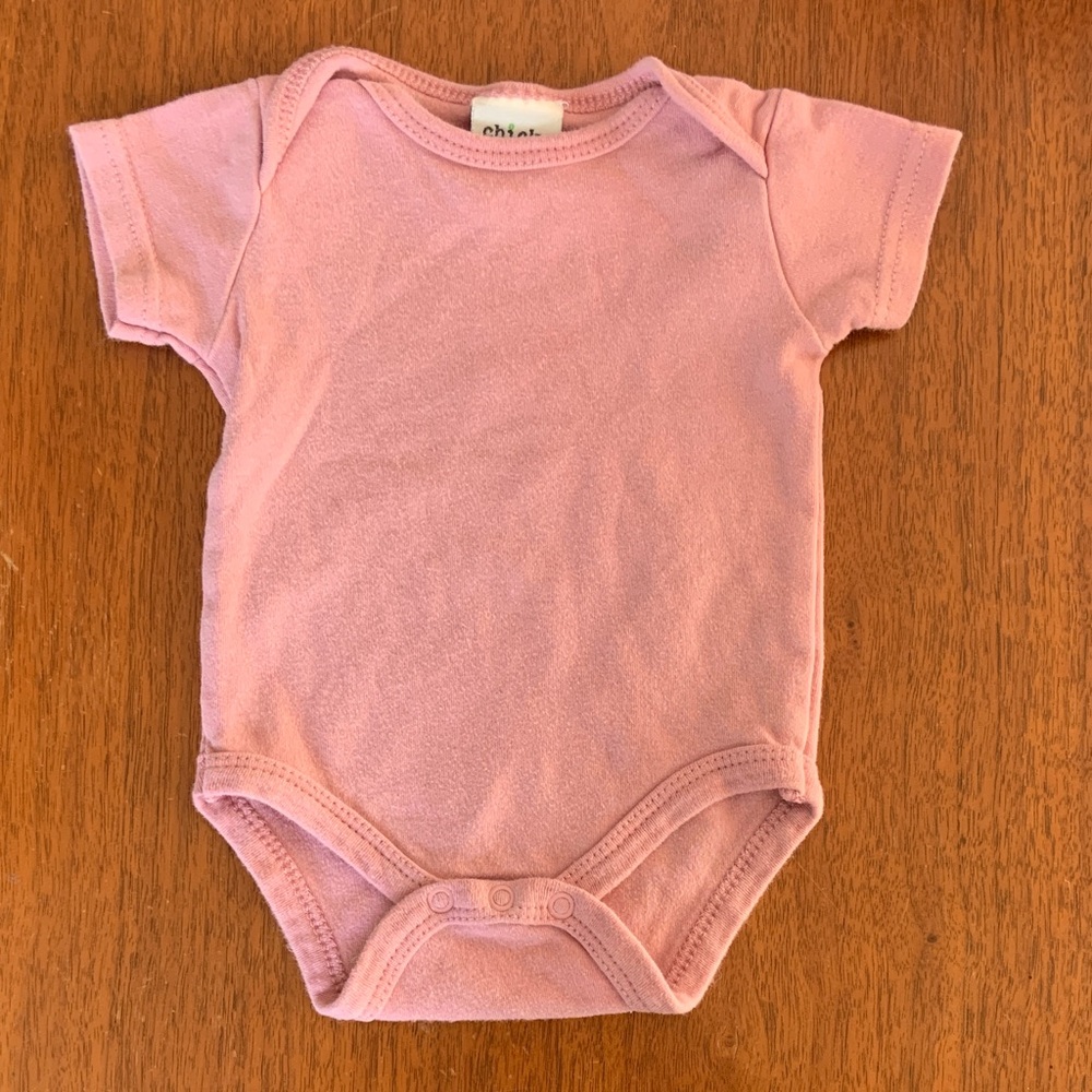🍓3/$10 Chick Pea Pink Baby Bodysuit size 3-6m